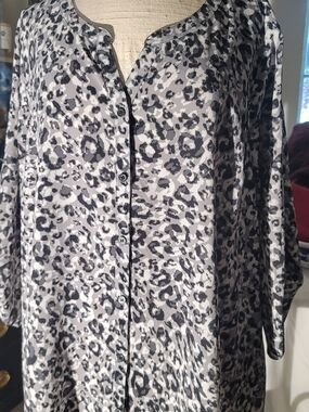Catherines Leapord Print Top
